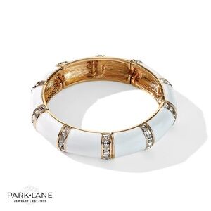NWOT Park Lane Bombshell White and Gold Designer Inspired Bracelet